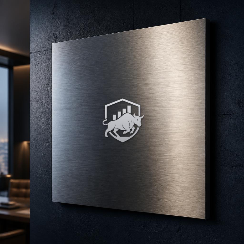 Brickell Wallstreet symbol — Etched in Steel