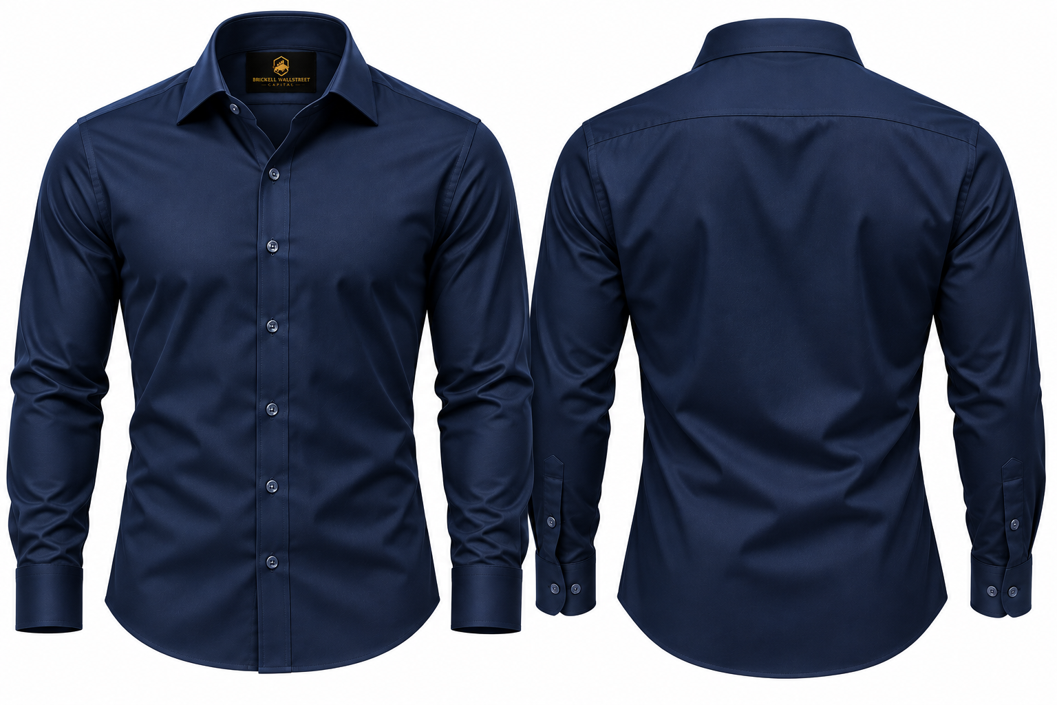 The Boardroom Dress Shirt — Navy