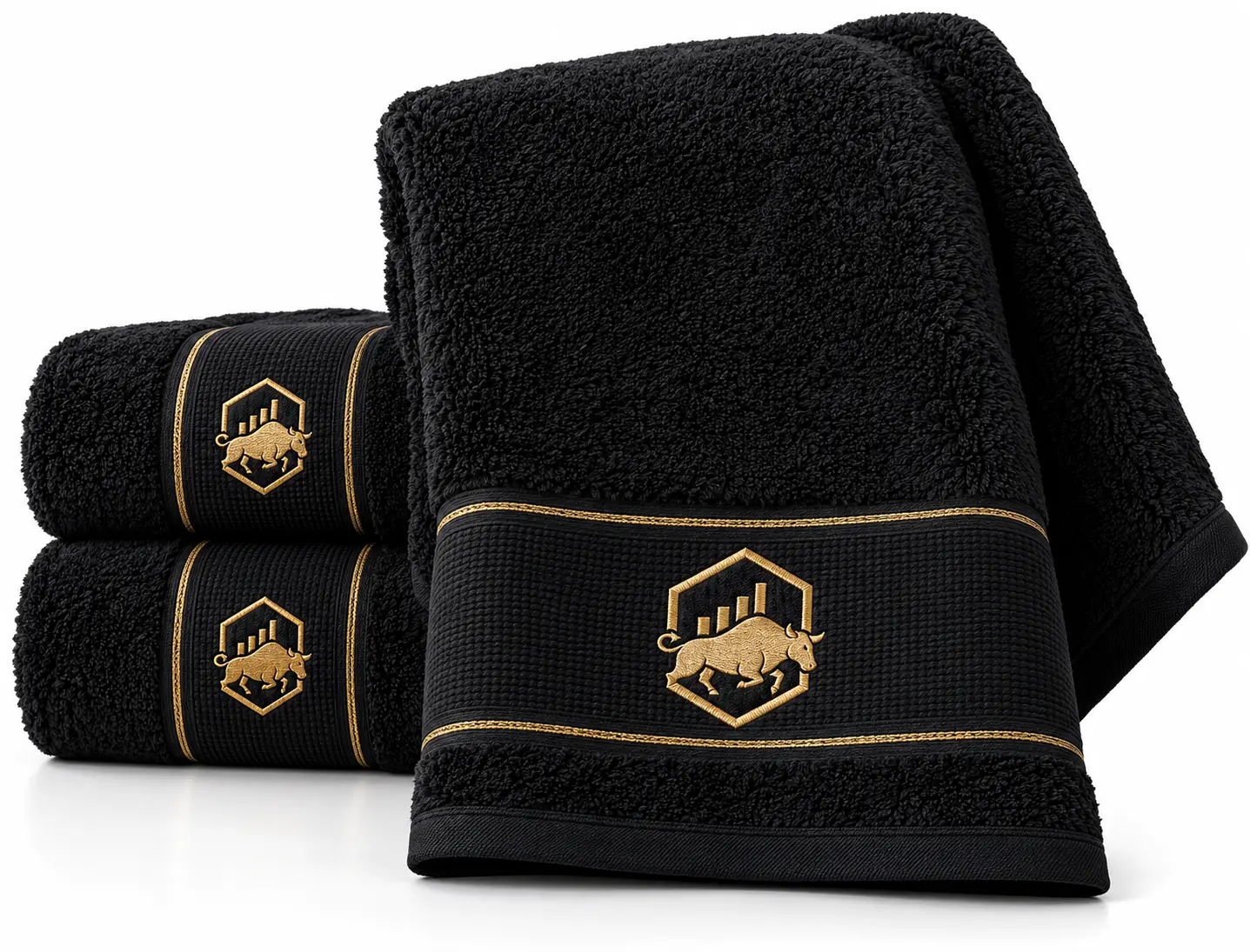 The Reserve Bath Towel Set — Black