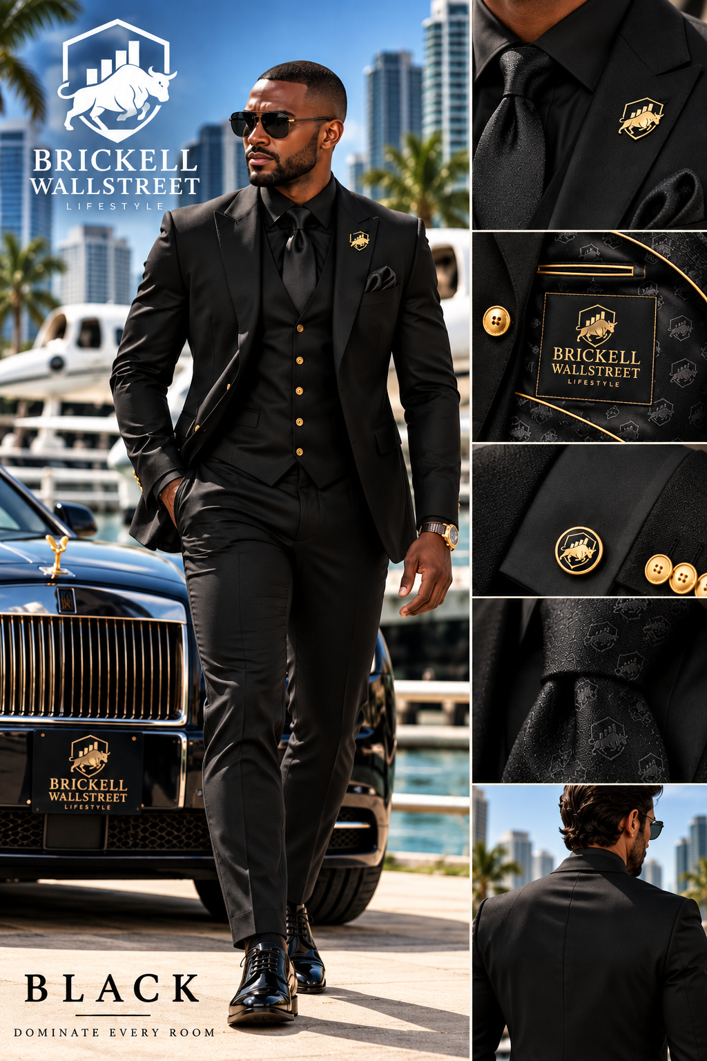 The Black Custom Suit