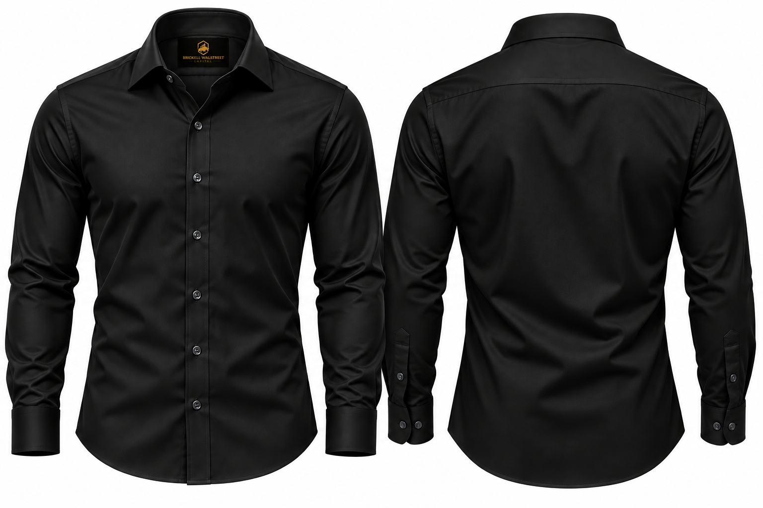 The Boardroom Dress Shirt — Black