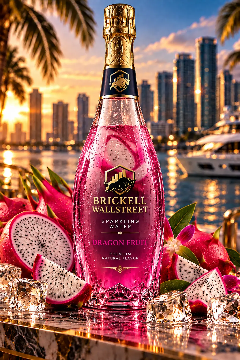 Brickell Wallstreet Dragon Fruit Sparkling Water sparkling water
