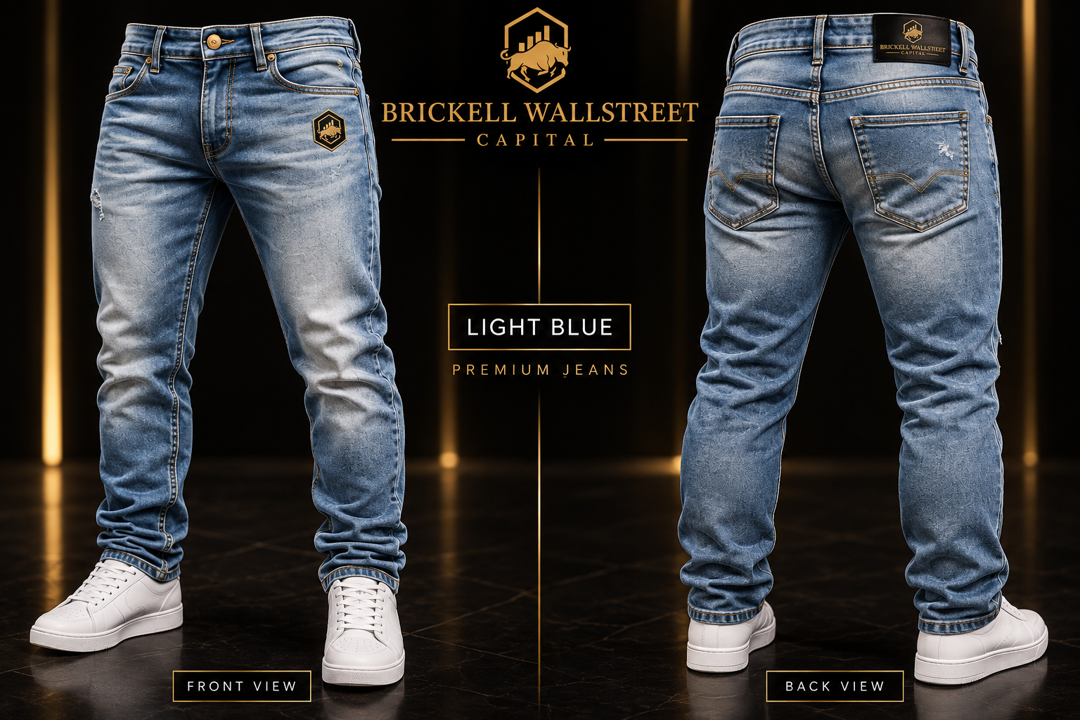 Premium Jeans — Light Blue