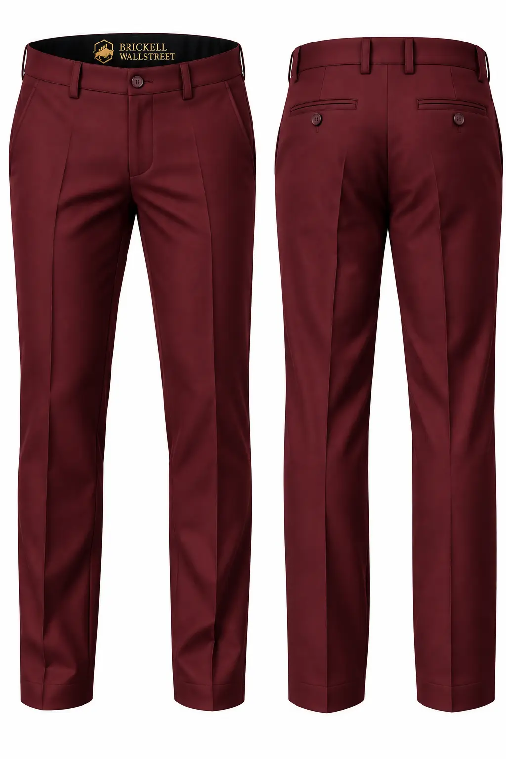 The Boardroom Trouser — Burgundy