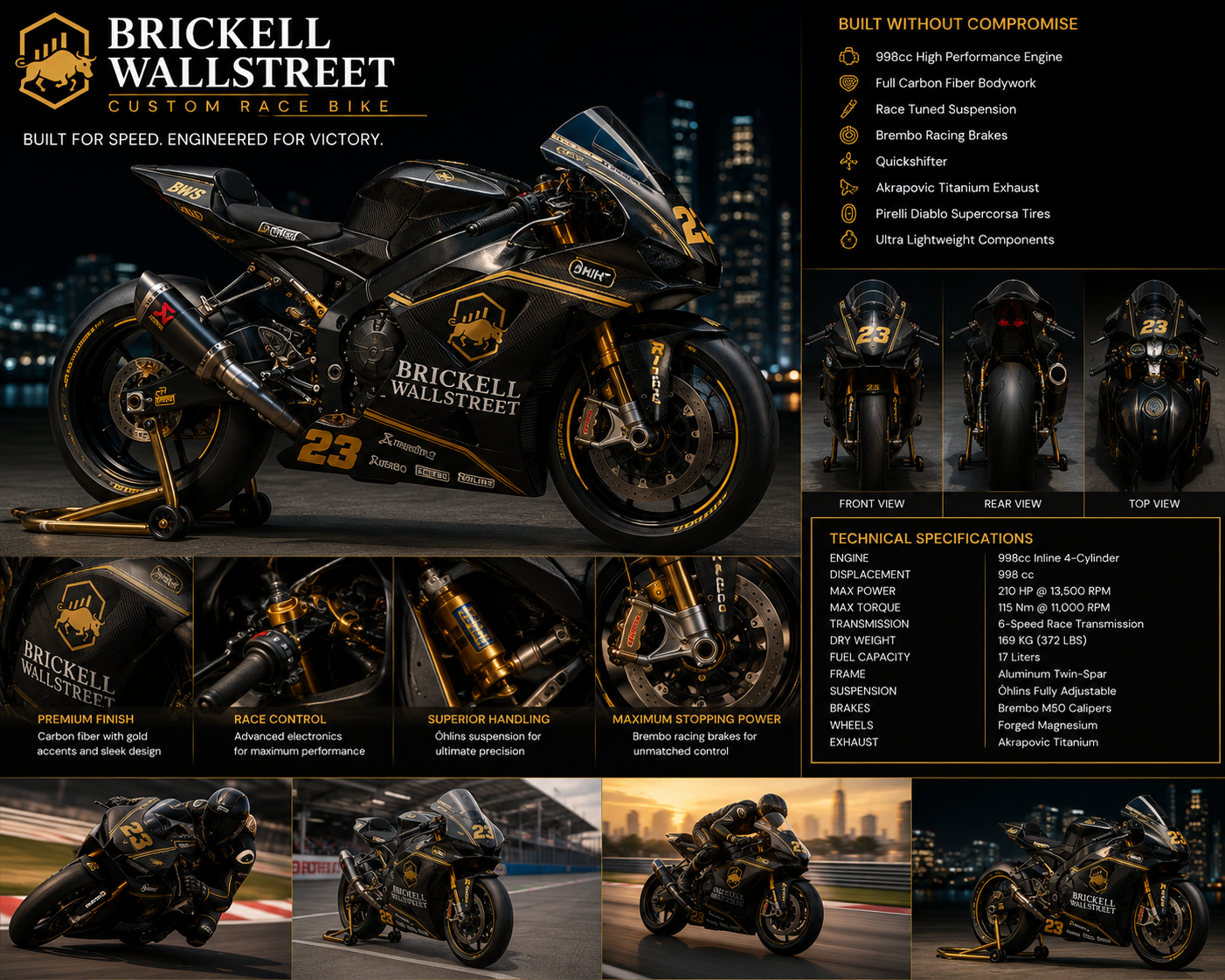 Brickell Wallstreet Custom Race Bike