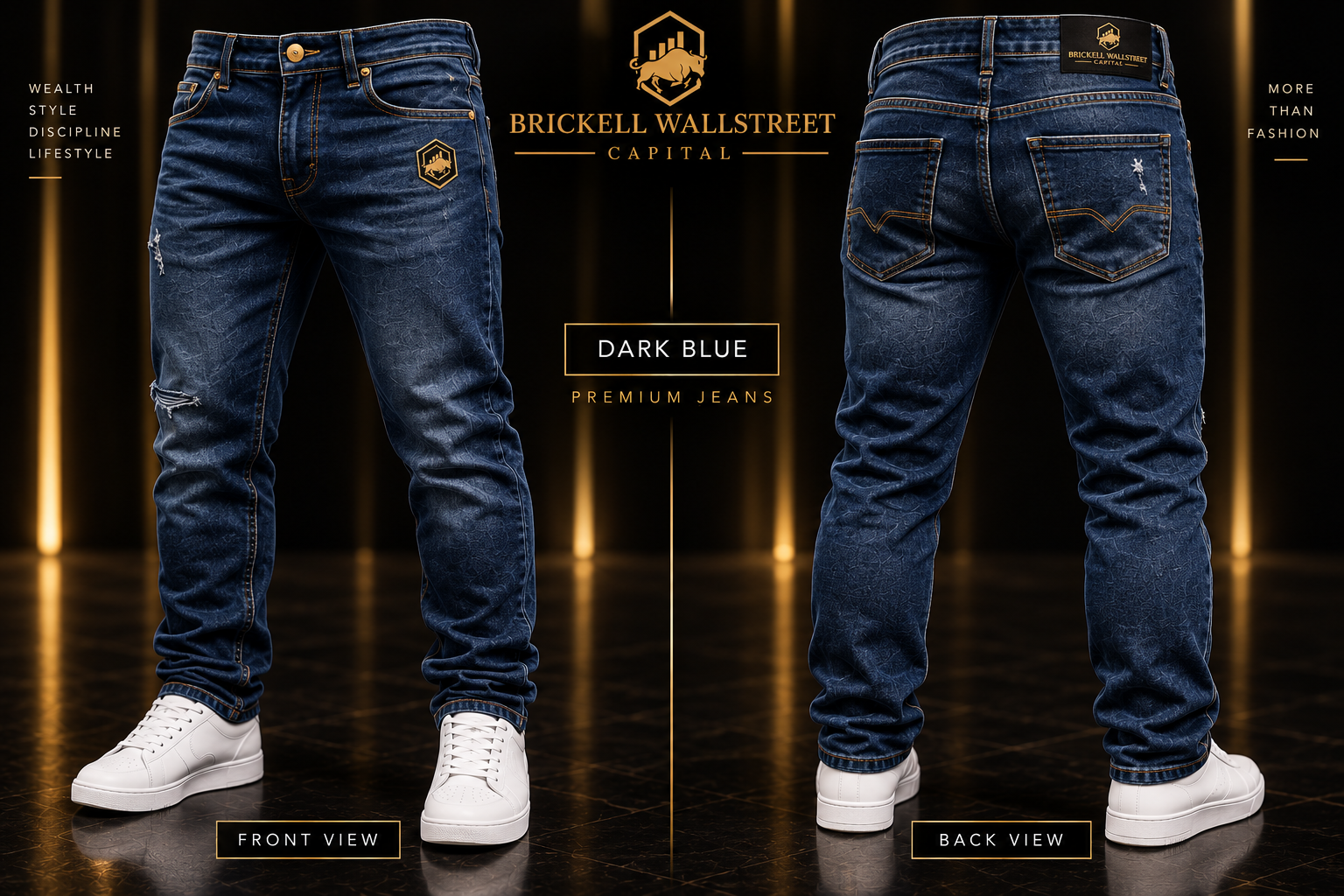 Premium Jeans — Dark Blue