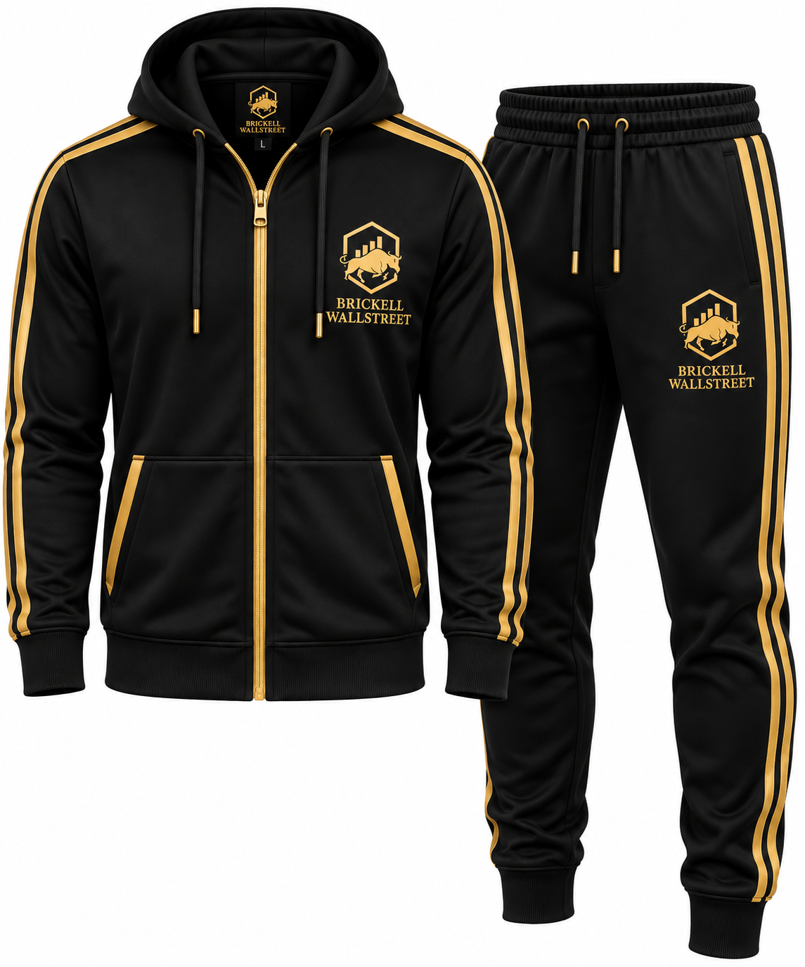 The Legacy Tracksuit — Black & Gold