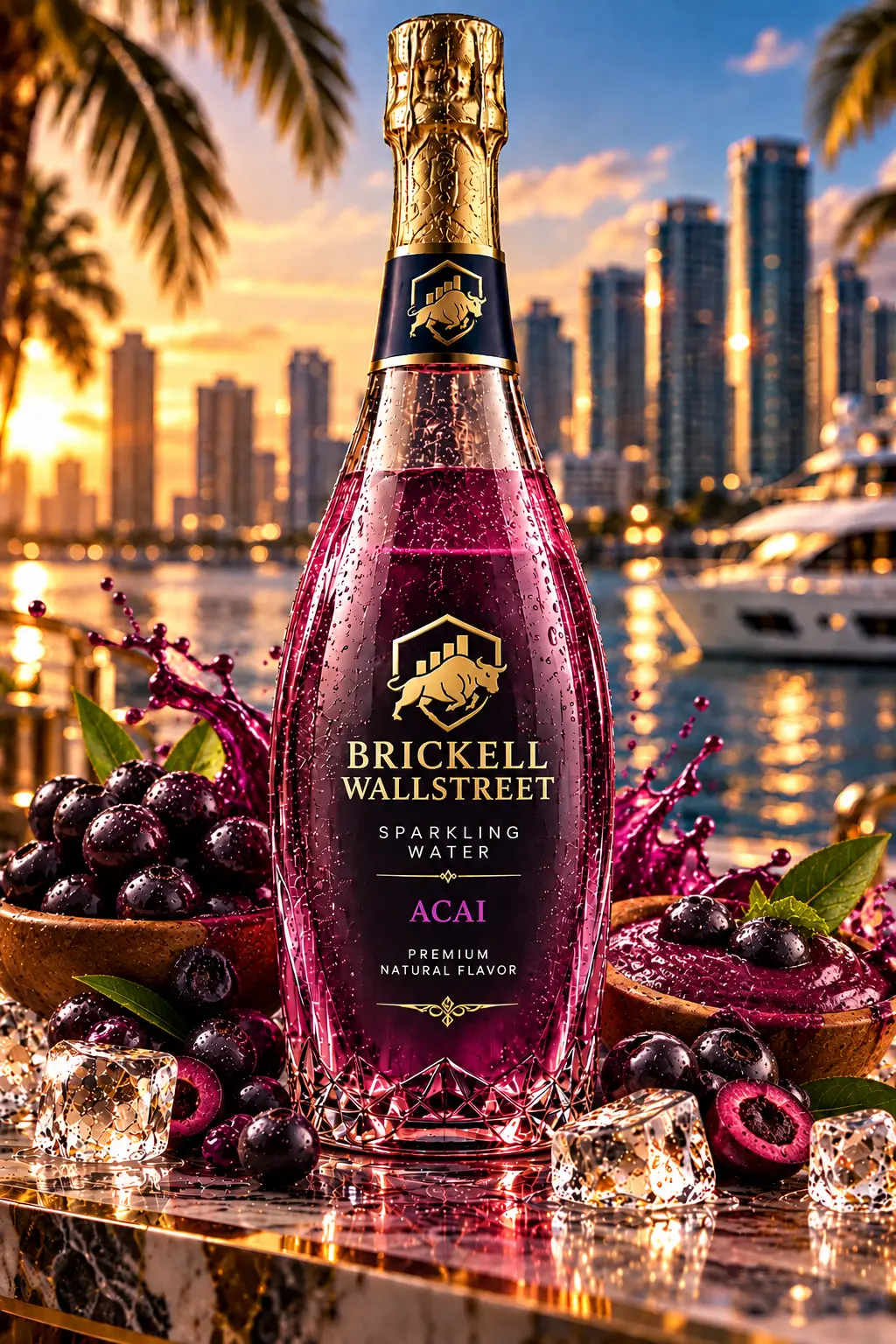 Brickell Wallstreet Acai Sparkling Water sparkling water