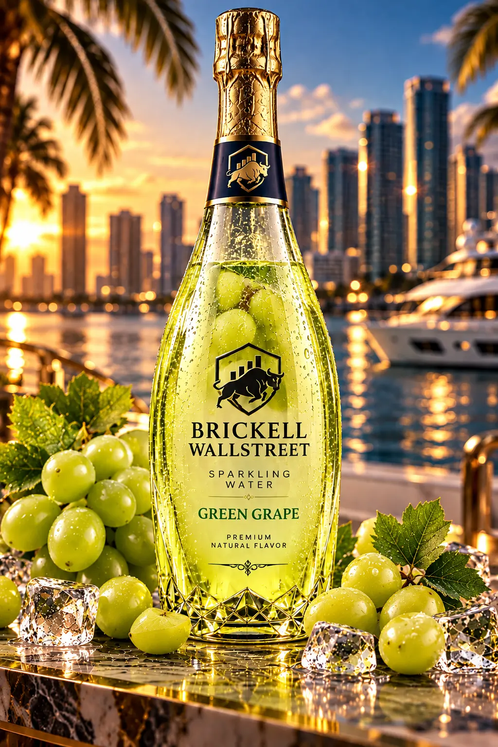 Brickell Wallstreet Green Grape Sparkling Water sparkling water